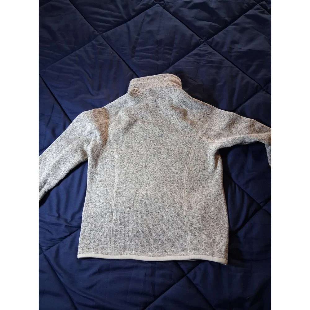Patagonia Kids Better Sweater 1/4 Zip Fleece Pullover Oatmeal Heather Small 7-8